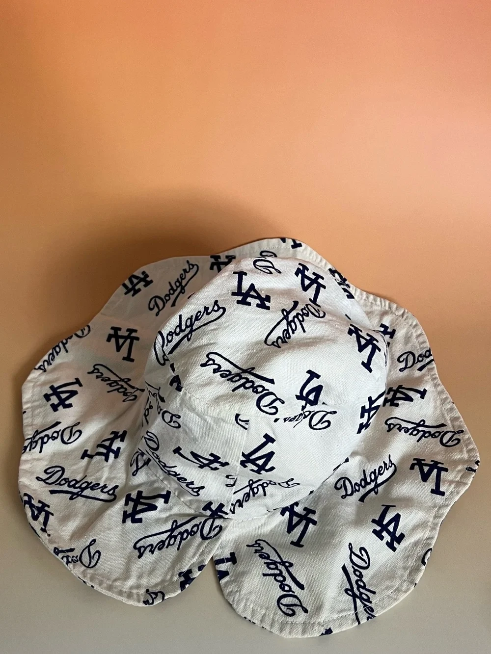 Los Angeles Dodgers White & Navy Kids Bucket Hat